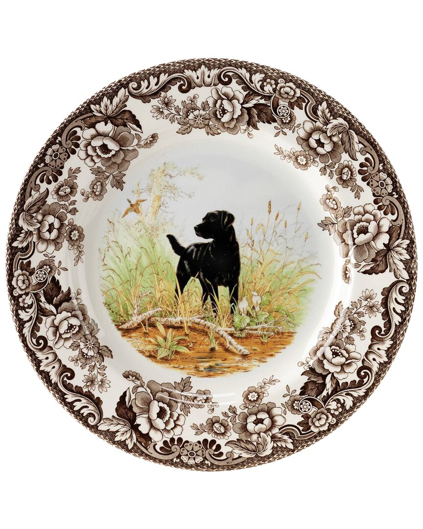 Spode Woodland Black Lab Dinner Plate