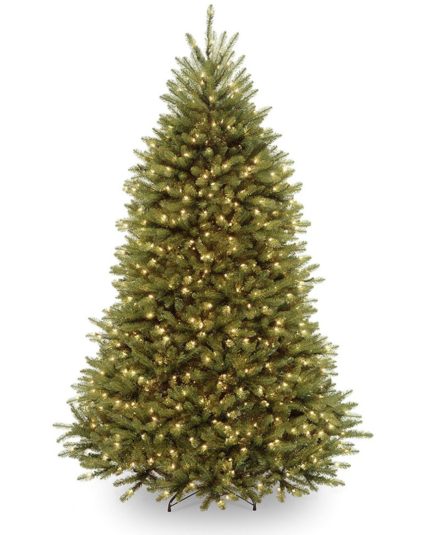 NATIONAL TREE COMPANY NATIONAL TREE COMPANY 7.5FT DUNHILL FIR HINGED TREE WITH 750 CLEAR LIGHTS