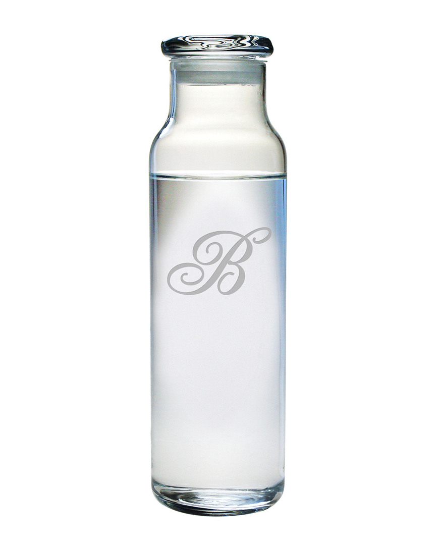 Susquehanna Glass Monogrammed 24oz Champlain Water Bottle, (a-z)