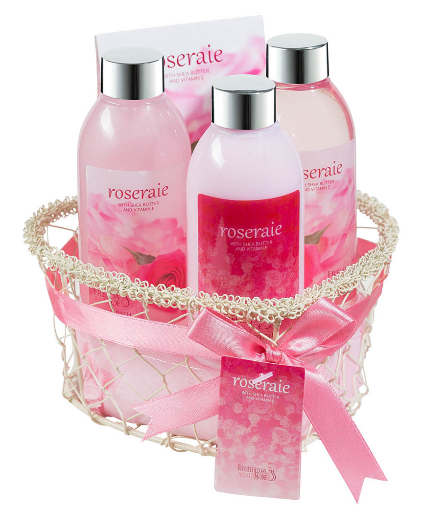 Freida & Joe Pink Rose Spa Bath And Body Gift Set