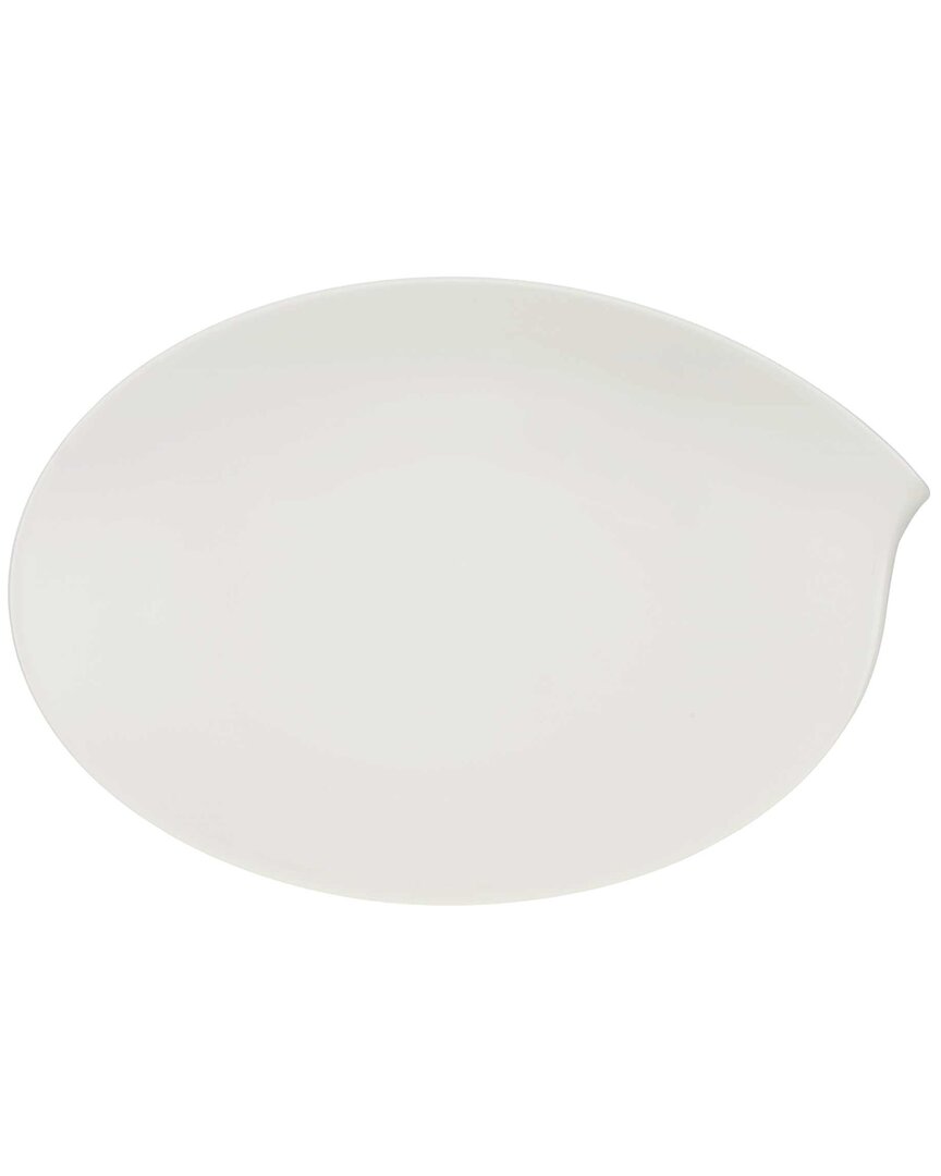 Villeroy & Boch Dinnerware, Flow Medium Oval Platter In White