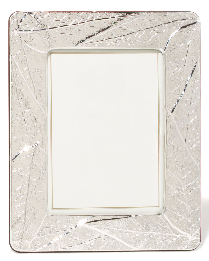 Eccolo Sterling Silver Leaves Frame In Neutral