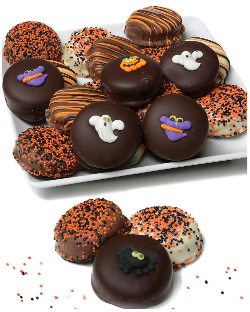 Chocolate Covered Company Set Of 12 Halloween Oreo Cookies