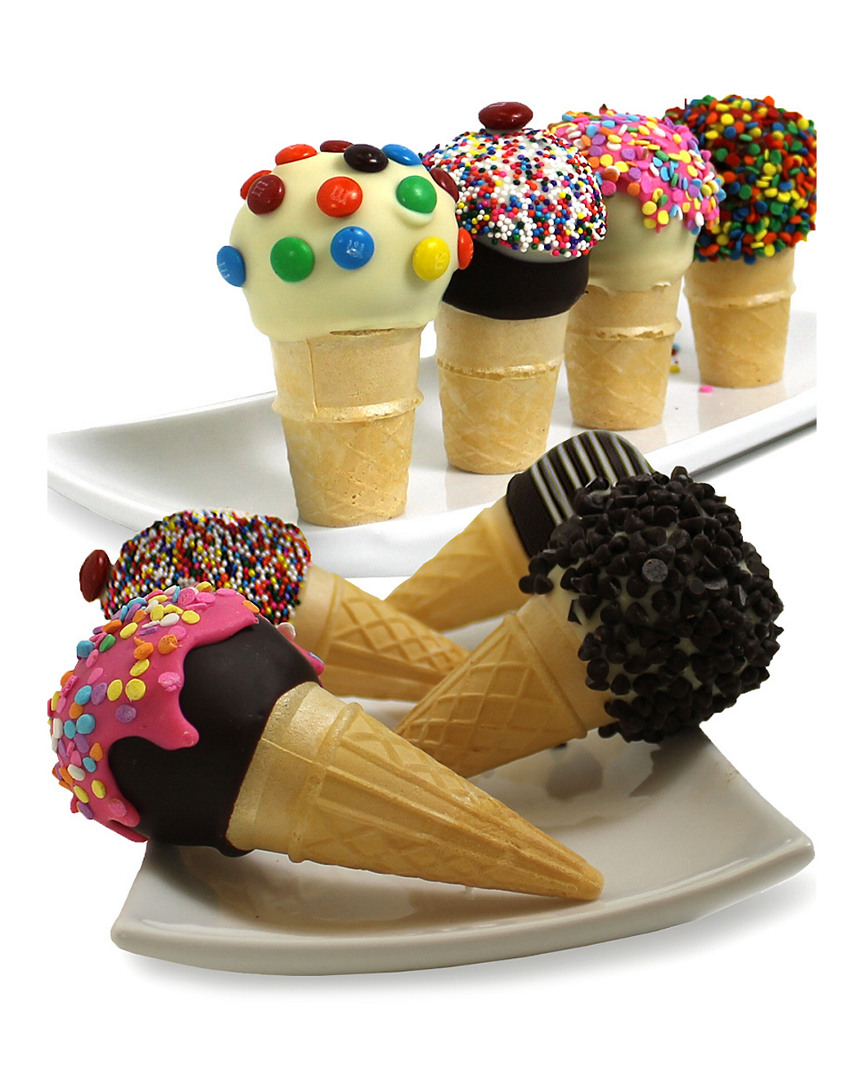 Shop Chocolate Covered Company 8pc Ice Cream Cone Belgian Chocolate Covered Cake Pops