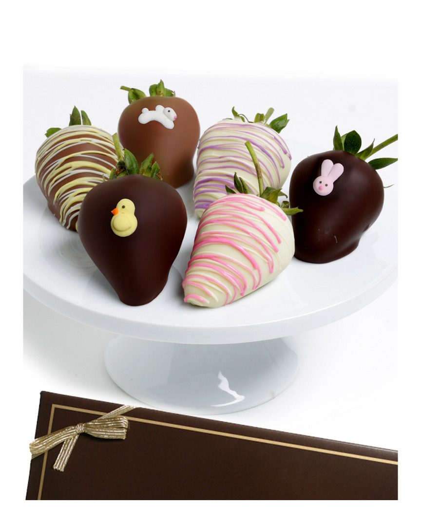 Chocolate Covered Company Easter Decorated Belgian Chocolate Covered Strawberries