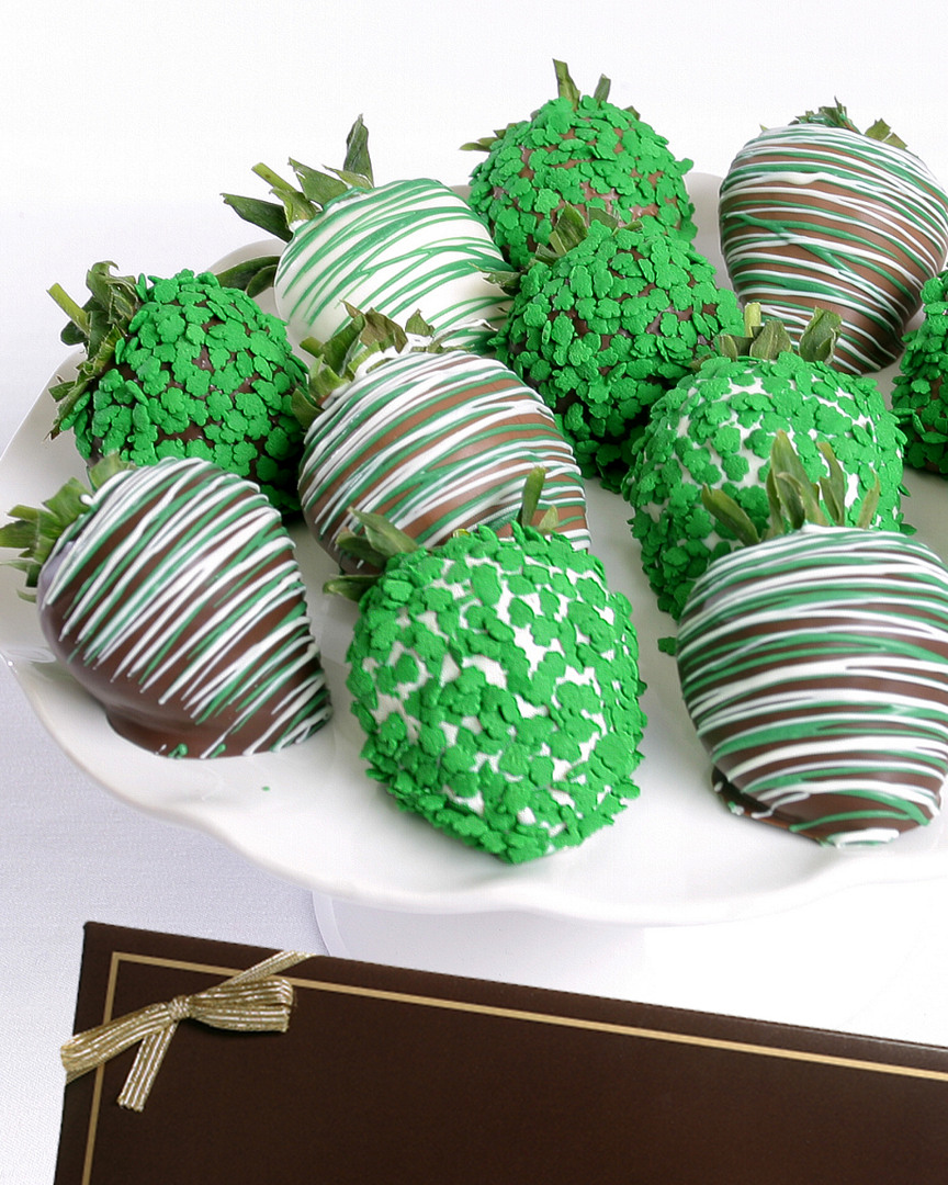 Chocolate Covered Company 12pc St. Patrick's Day Belgian Chocolate Covered Strawberries