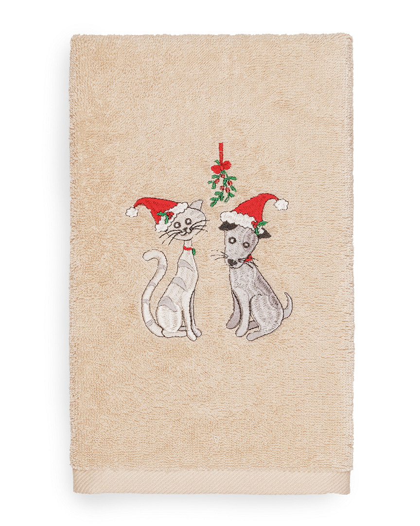 Linum Home Textiles Christmas Cute Couple Hand Towel