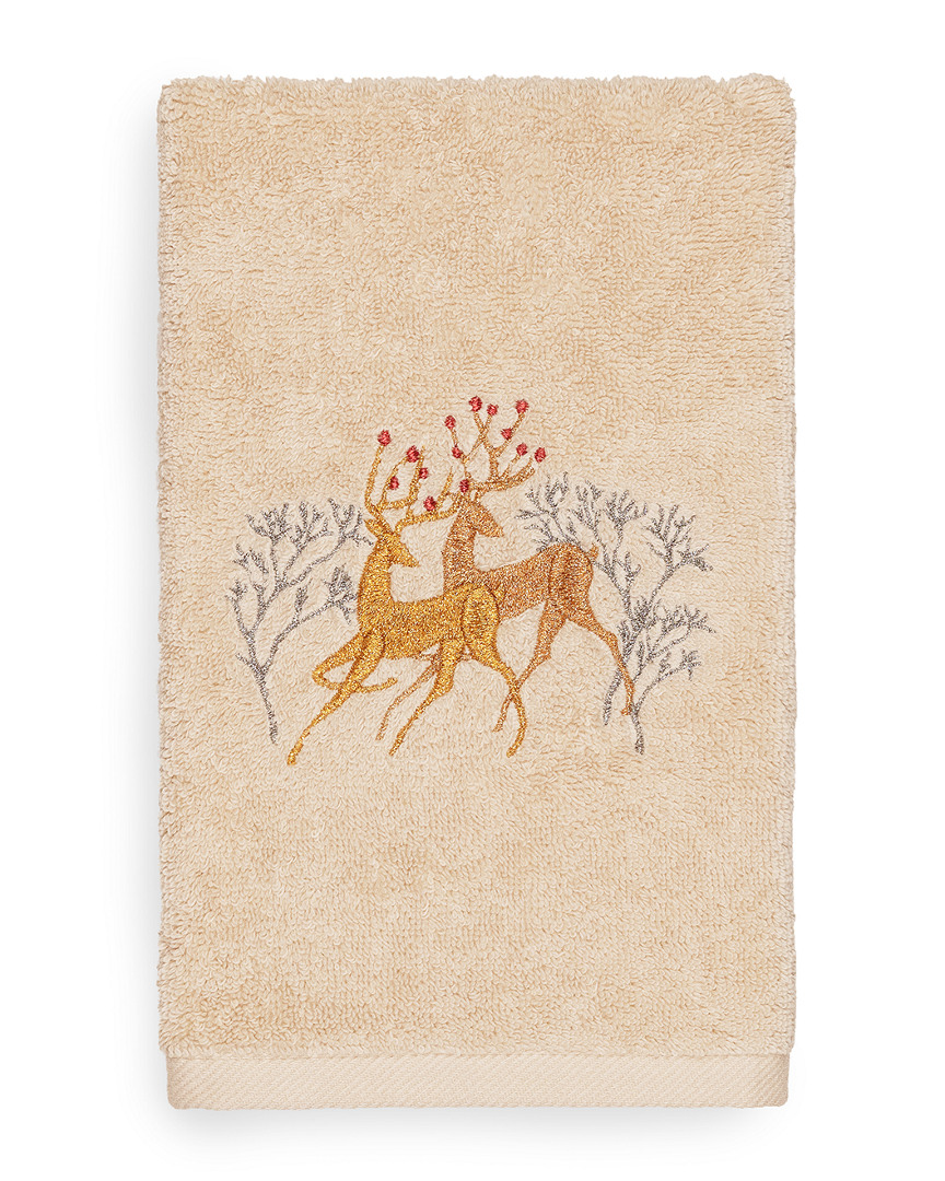Linum Home Textiles Christmas Deer Pair Hand Towel