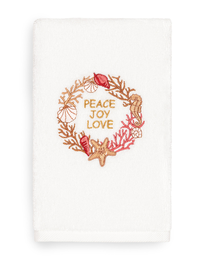 Linum Home Textiles Christmas Peace Hand Towel In Multi