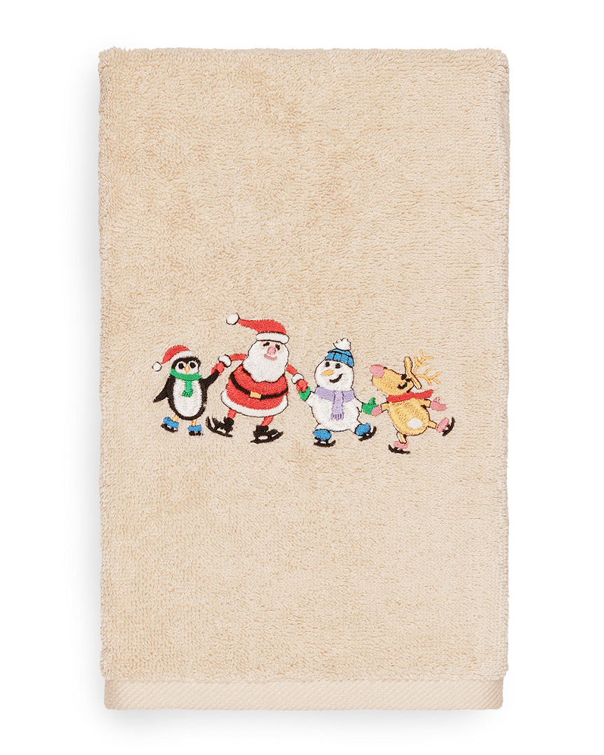 Linum Home Textiles Christmas Skating Party Hand Towel