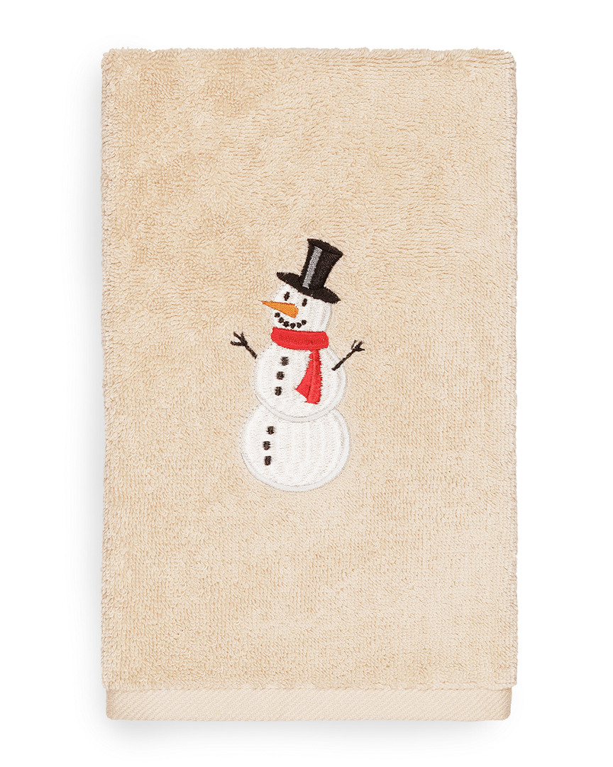Linum Home Textiles Snowman Hand Towel In Neutral
