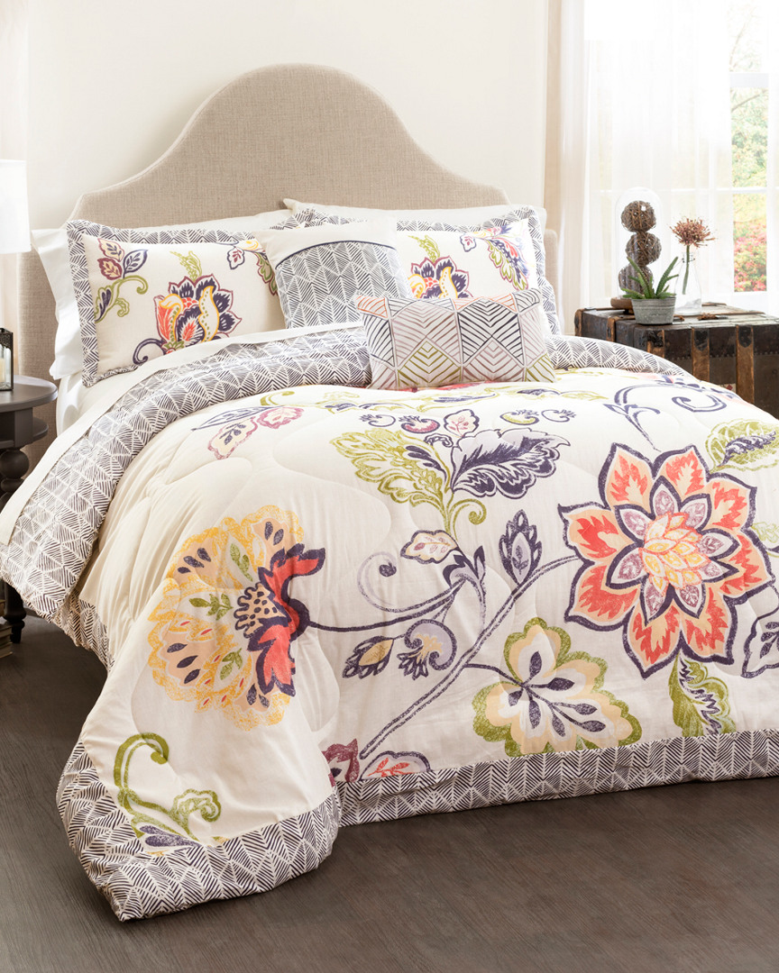 Lush Decor Aster 5pc Quilted Comforter Set