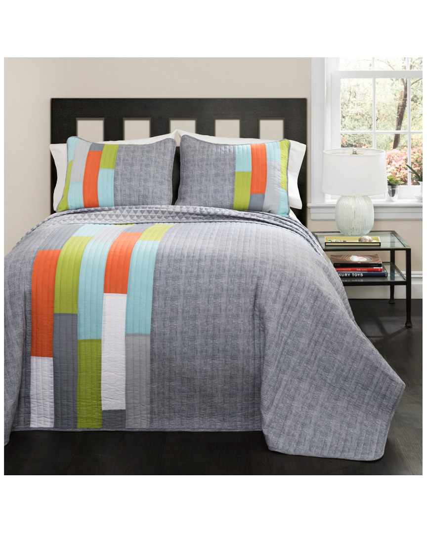 Lush Decor Shelly Stripe Quilt Set