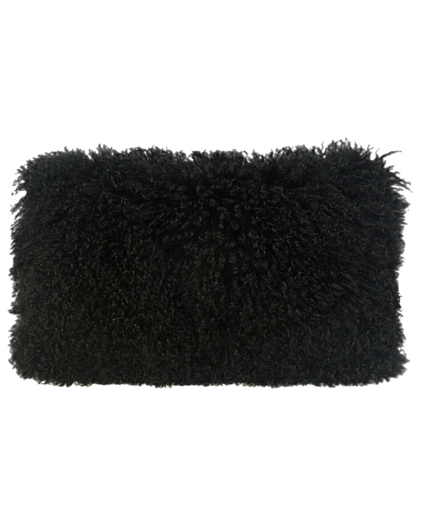Tov Furniture Tibetan Sheep Black Large Pillow