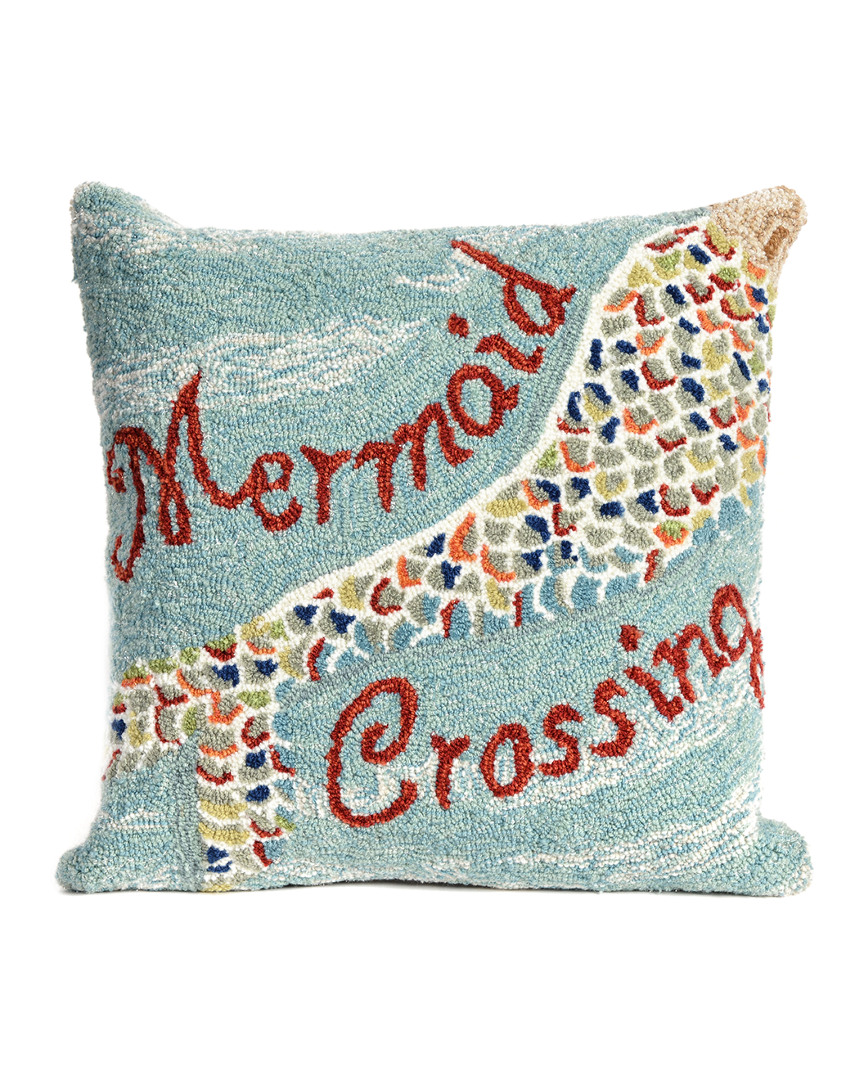 Liora Manne Frontporch Mermaid Crossing Indoor/outdoor Pillow