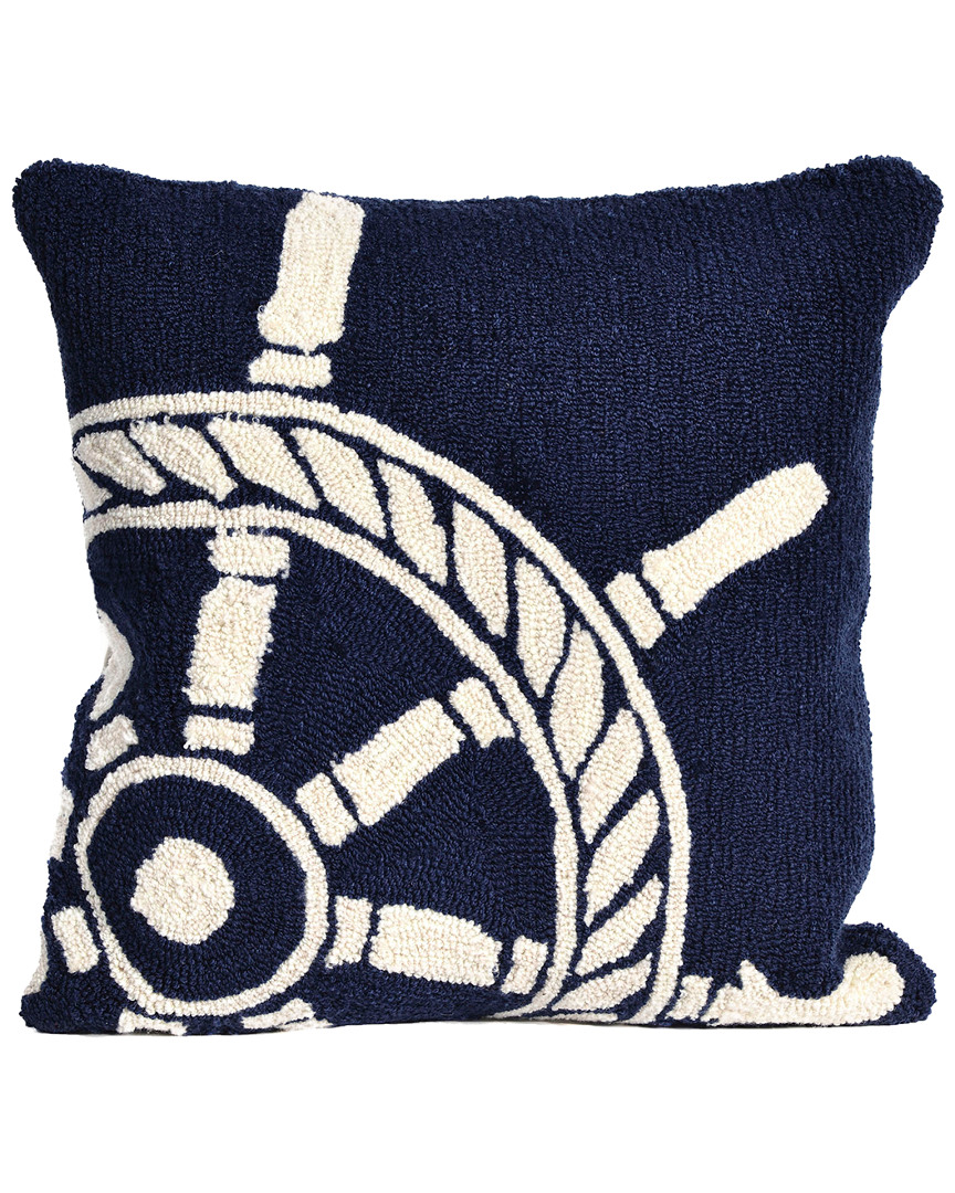 Liora Manne Frontporch Ship Wheel Indoor/outdoor Pillow