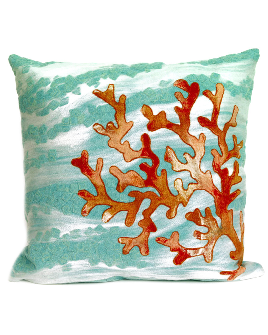 Liora Manne Visions Iii Coral Wave Indoor/outdoor Pillow