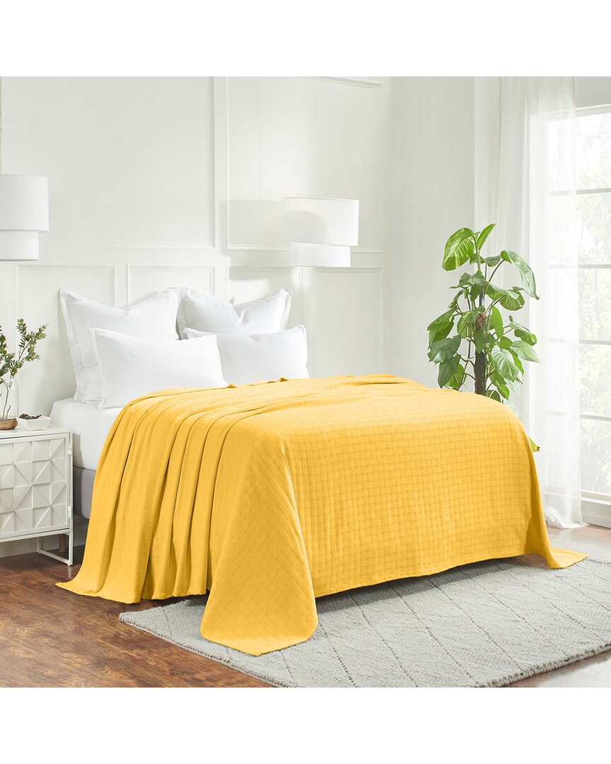 Superior Basketweave All-season Cotton Blanket