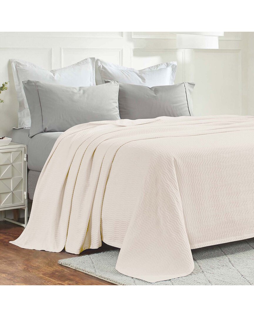 Superior Jena Cotton Textured Chevron Lightweight Woven Blanket