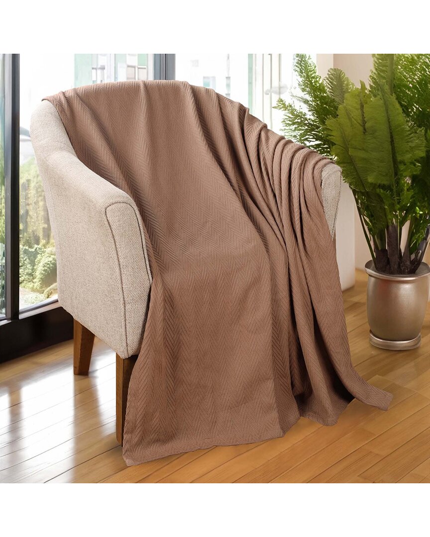Superior All-season Chevron Cotton Throw Blanket