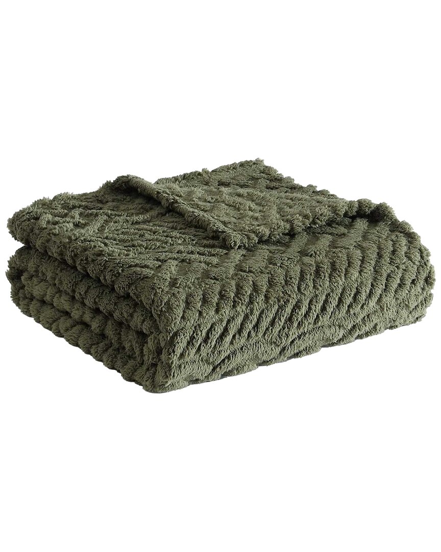 Nautica Declan Sherpa Reversible Throw Blanket