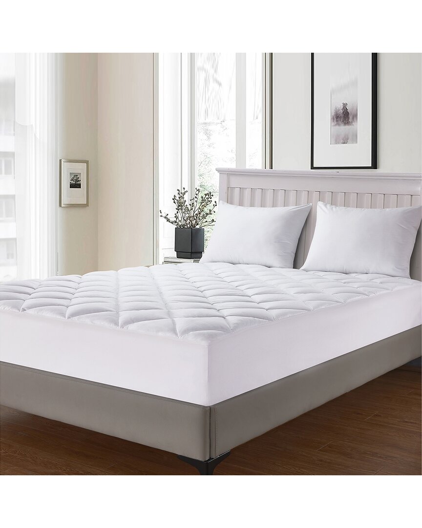 Allied Home 125gsm Thread Count Claritin Allergen Barrier Mattress Pad In White