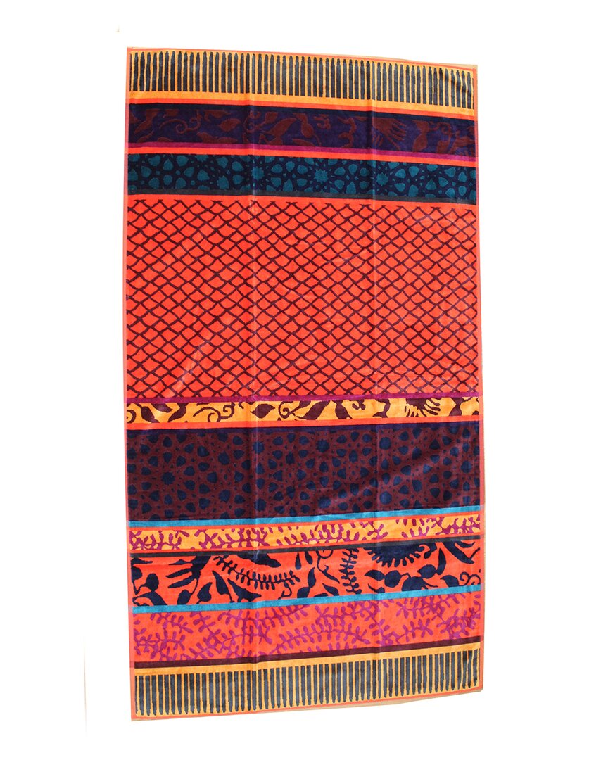 Belle Epoque Jacquard Beach Towel In Sand