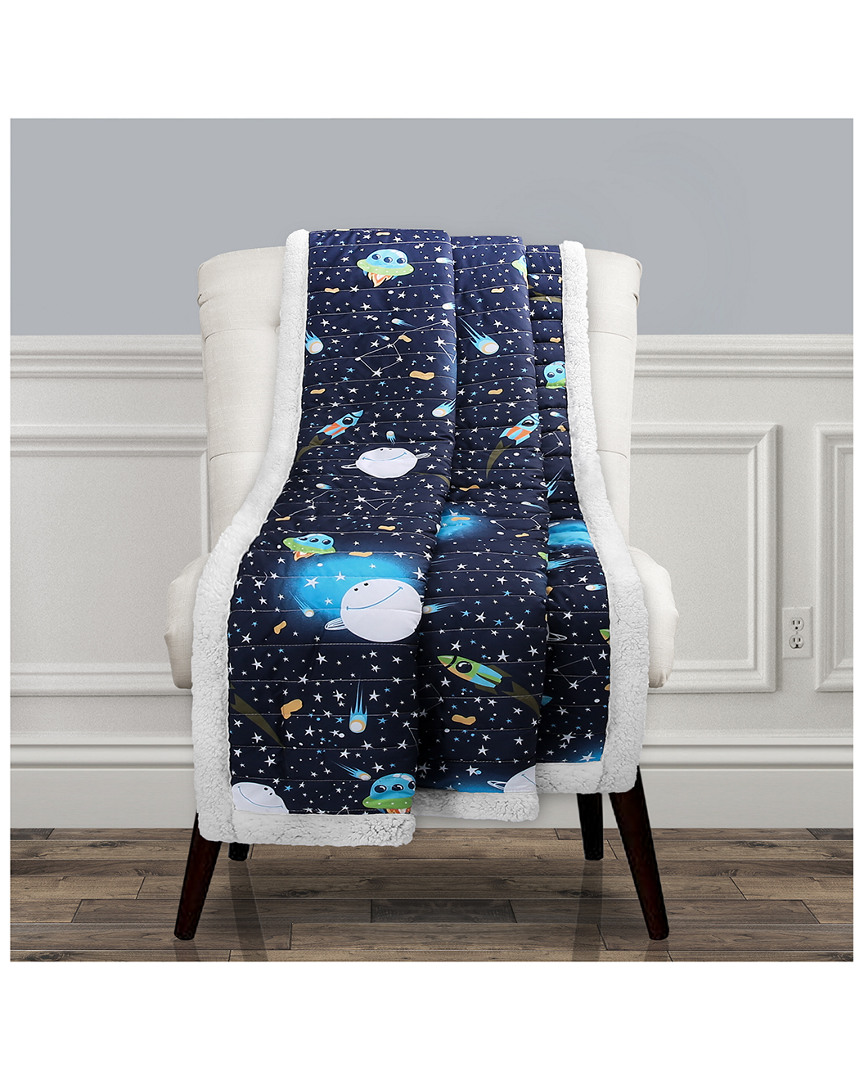 Lush Decor Fashions Universe Sherpa Throw Blanket