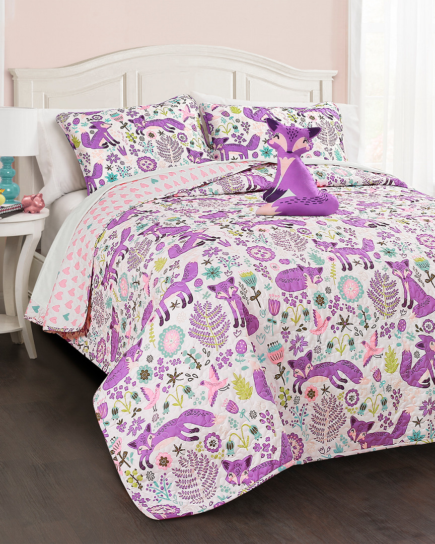 Lush Decor Fashions 3pc Pixie Fox Twin Quilt Set