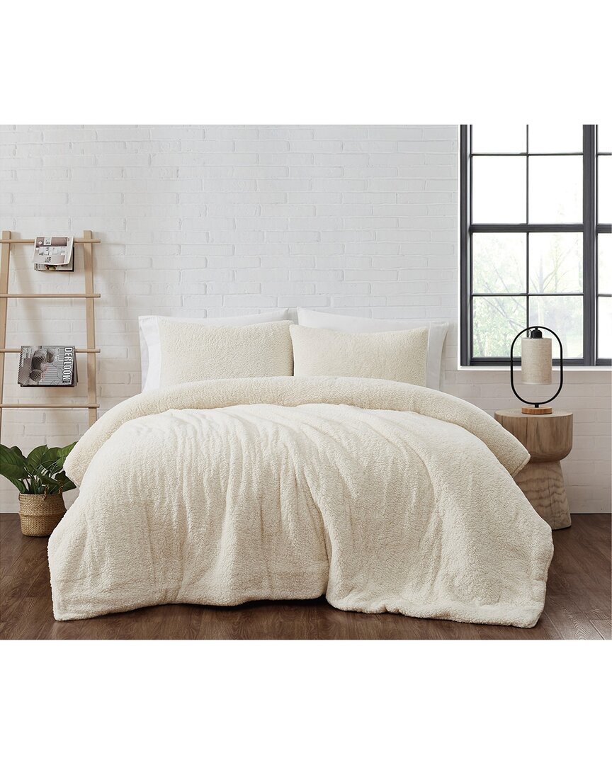 Brooklyn Loom Marshmallow Sherpa Comforter Set