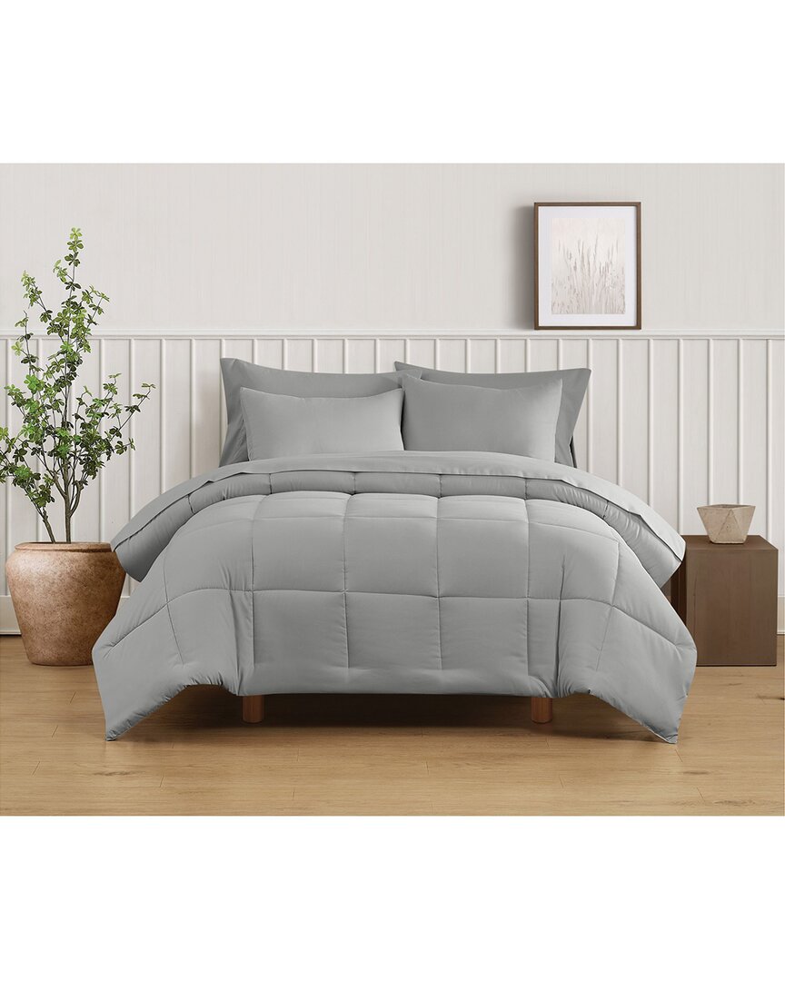 Truly Soft Green Solid Comforter Set