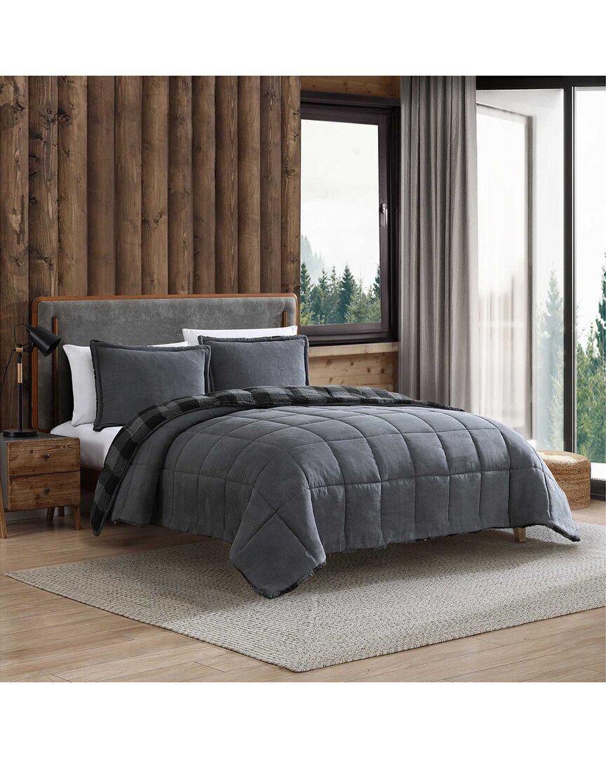 Eddie Bauer Cabin Plaid Soft Microfiber Comforter Bedding Set