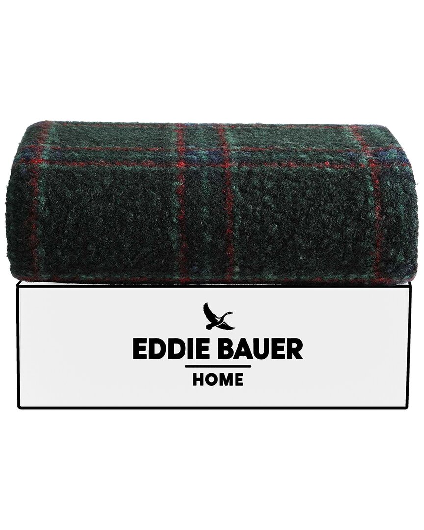 Eddie Bauer Capitol Hill Plaid Boucle Reversible Throw Blanket
