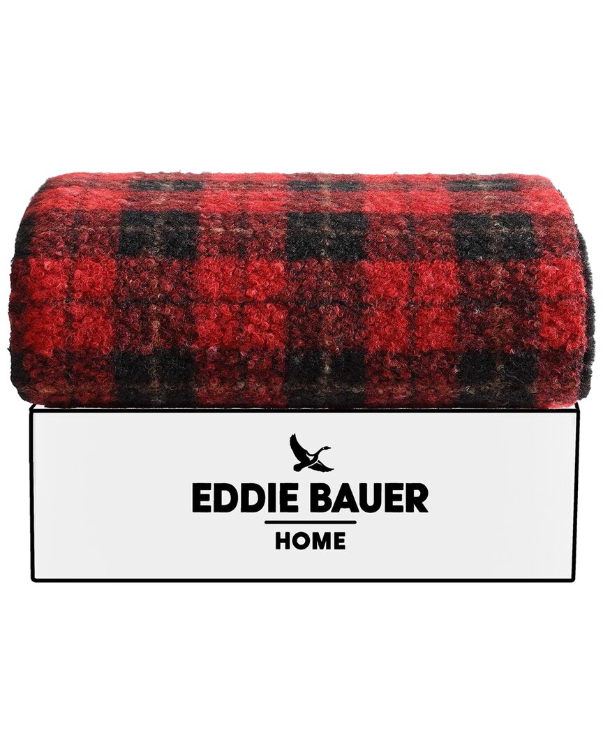 Eddie Bauer Capitol Hill Plaid Boucle Reversible Throw Blanket