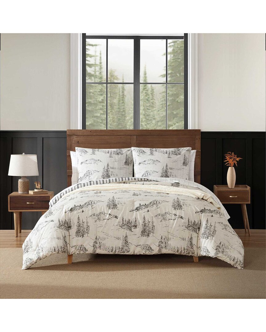 Eddie Bauer 180 Thread Count Rocky Mountain Cabin Cotton Comforter Bedding Set