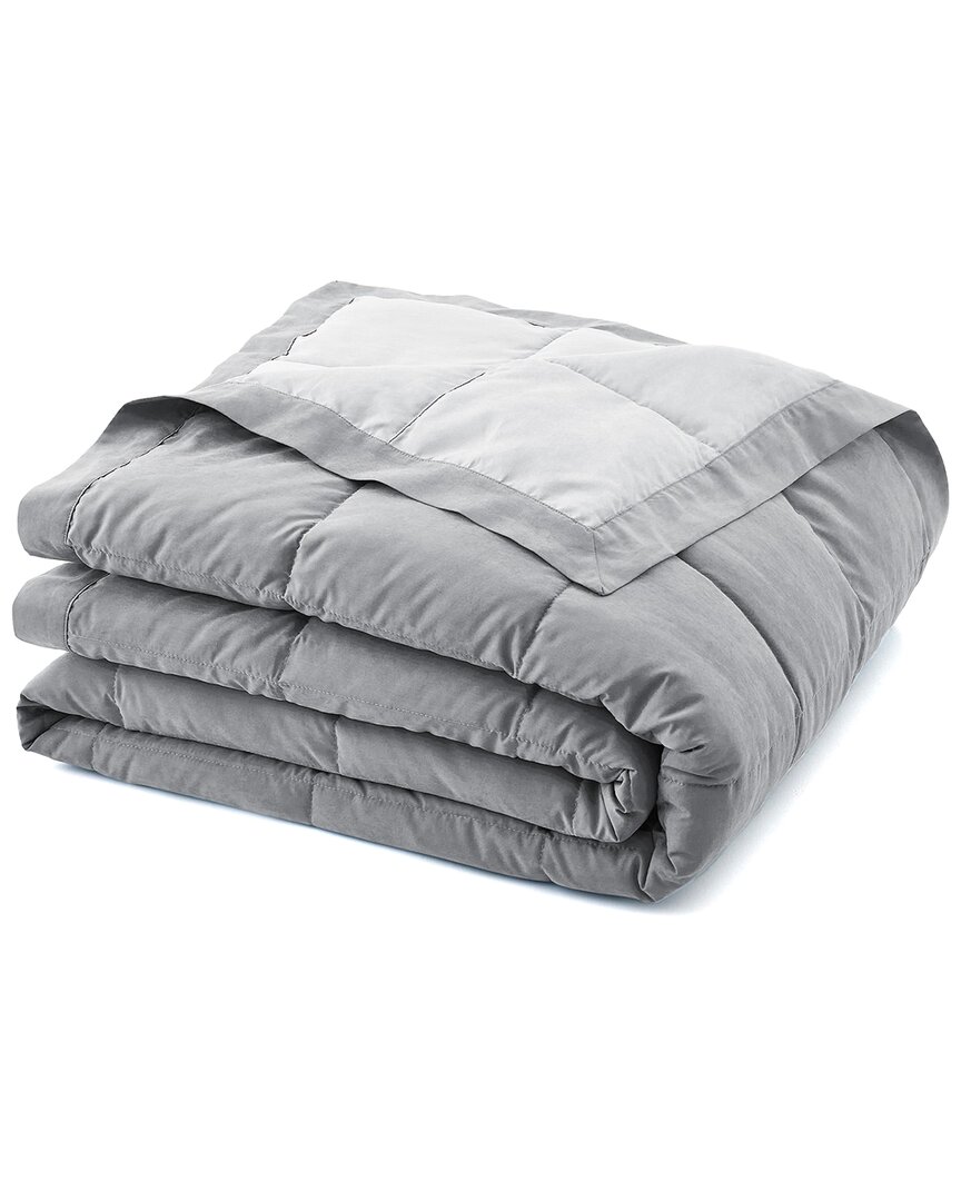 Unikome Reversible Microfiber Bed Blanket - Grey