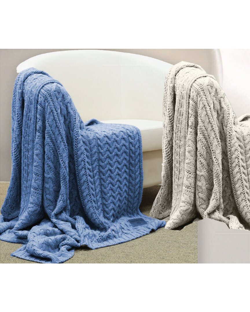 Downtown Company Cable Knit Throw