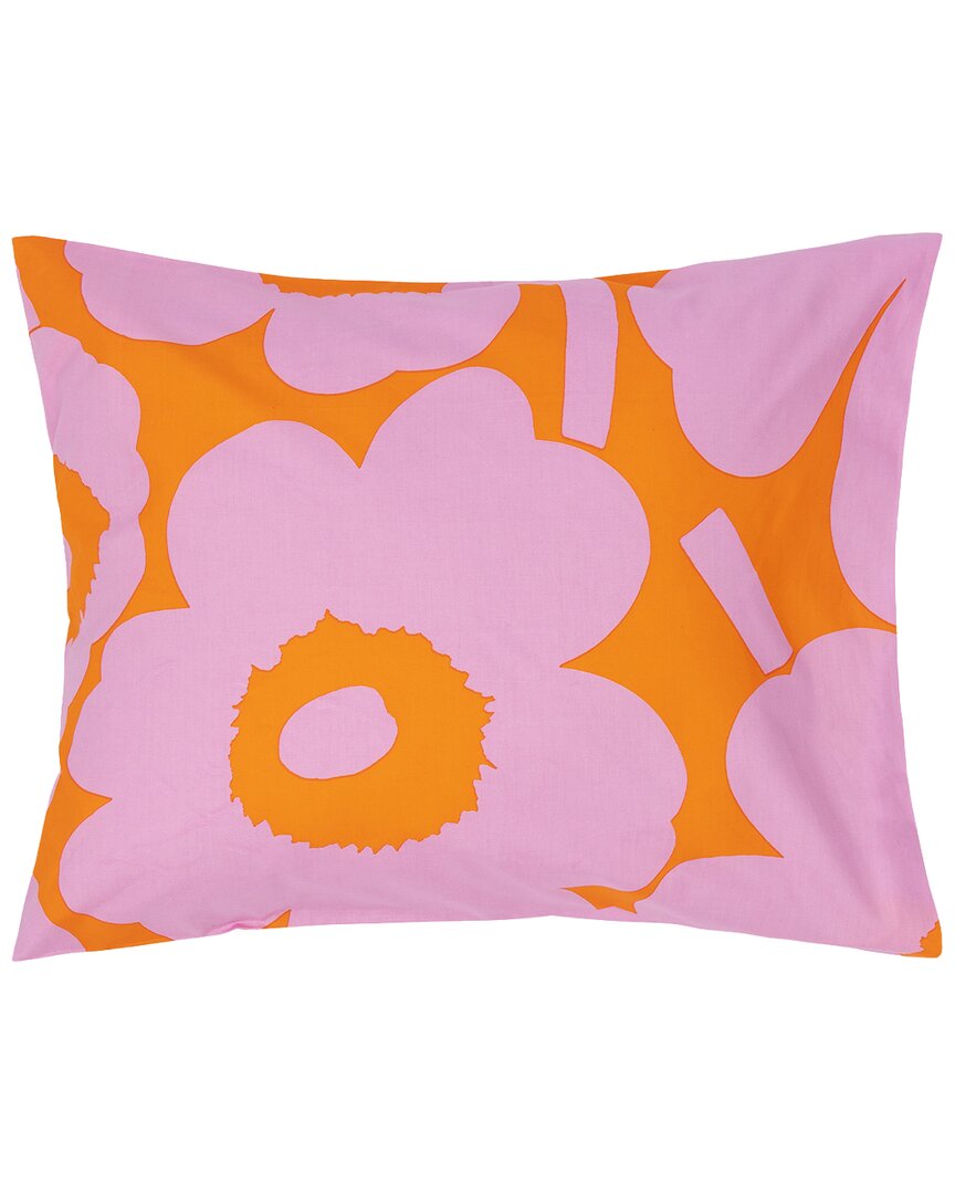 Marimekko Unikko Pillowcase 50x60cm In Orange