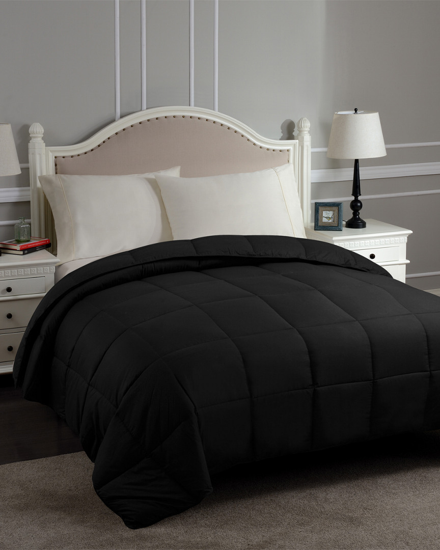 Superior Classic All Season Down Alternative Comforter In Black