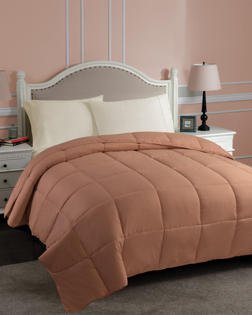 Superior Classic All Season Down Alternative Comforter In Brown