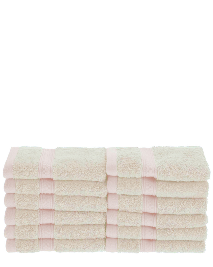 Superior Solid 12pc Face Towel Set
