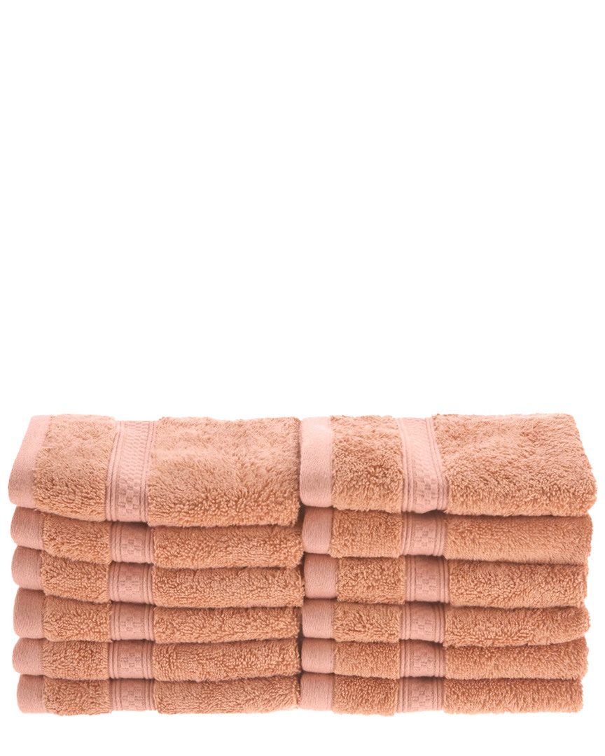 Superior Solid 12pc Face Towel Set