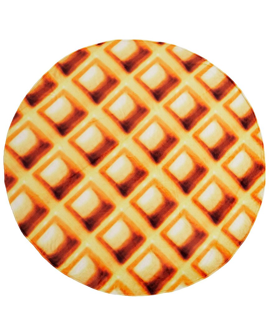 Unikome Reversible Microfiber Food Throw Blanket: Waffle