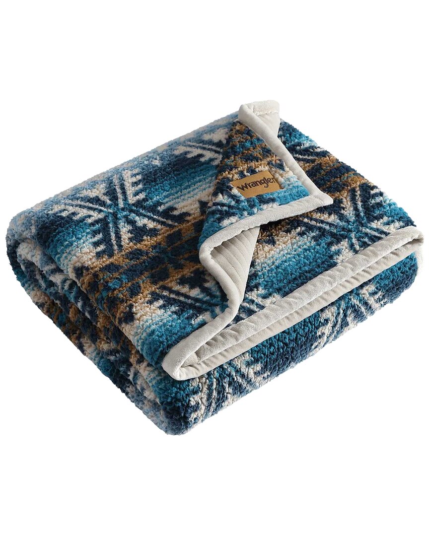 Wrangler Frontier Sherpa Reversible Throw Blanket