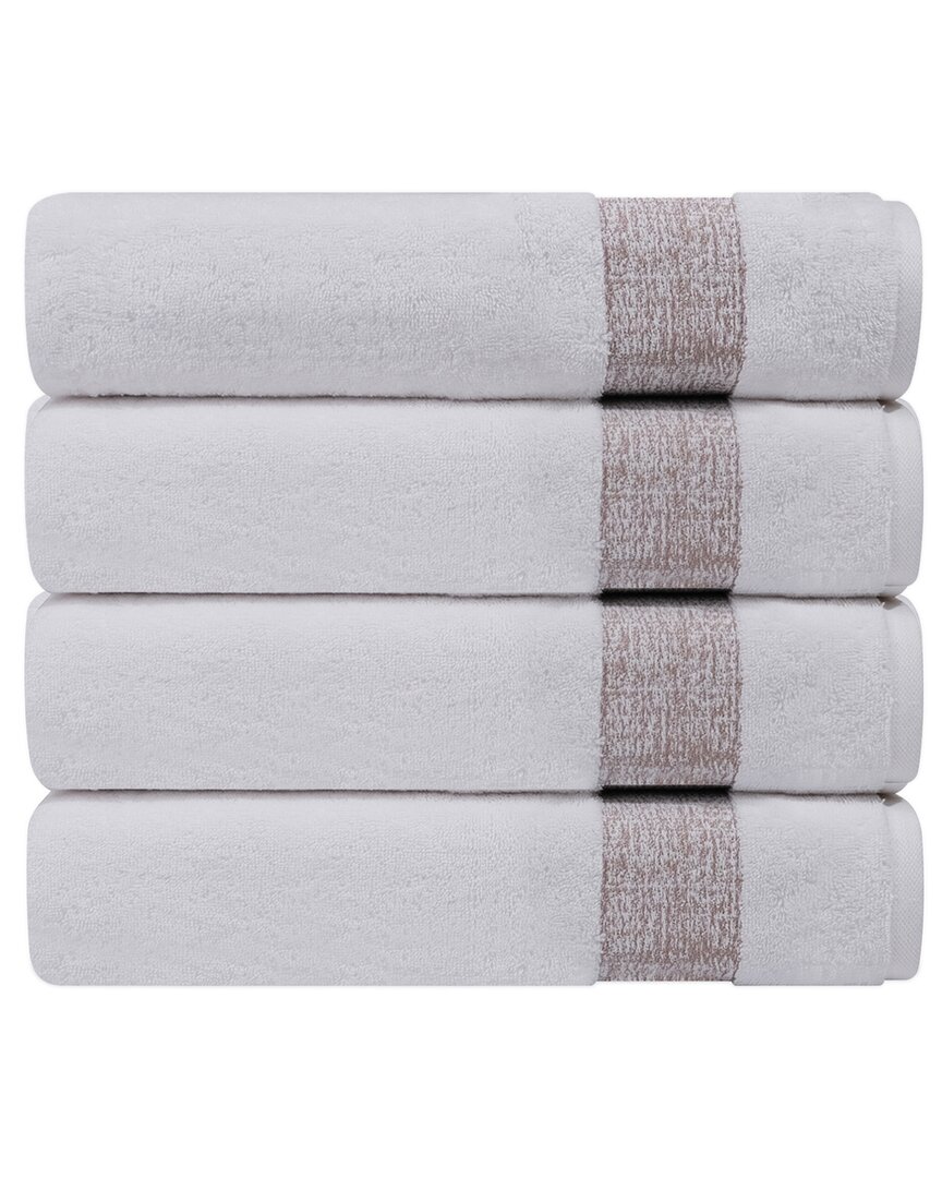 Depera Home Pera Set Of 4 Turkish Wash Towels In Beige