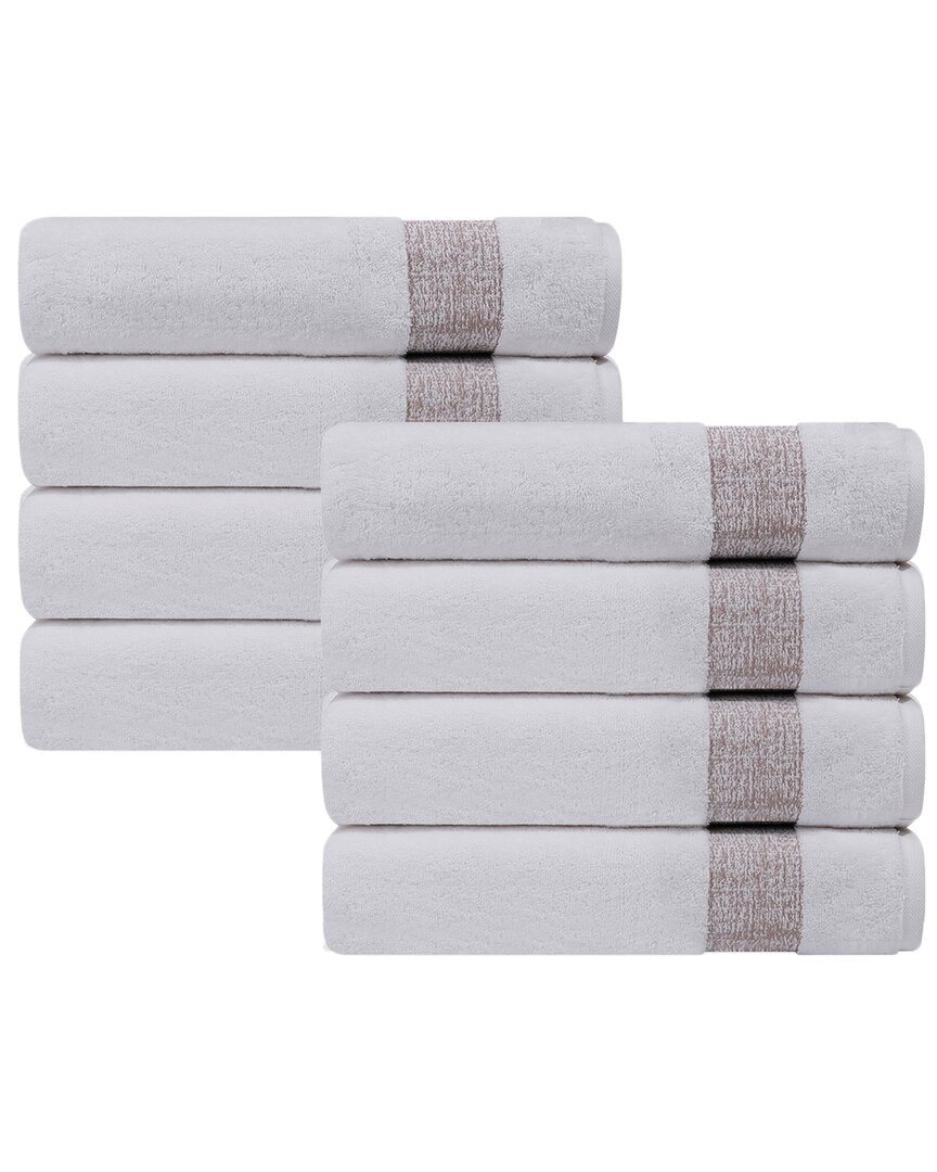 Depera Home Pera Set Of 8 Turkish Hand Towels In Beige