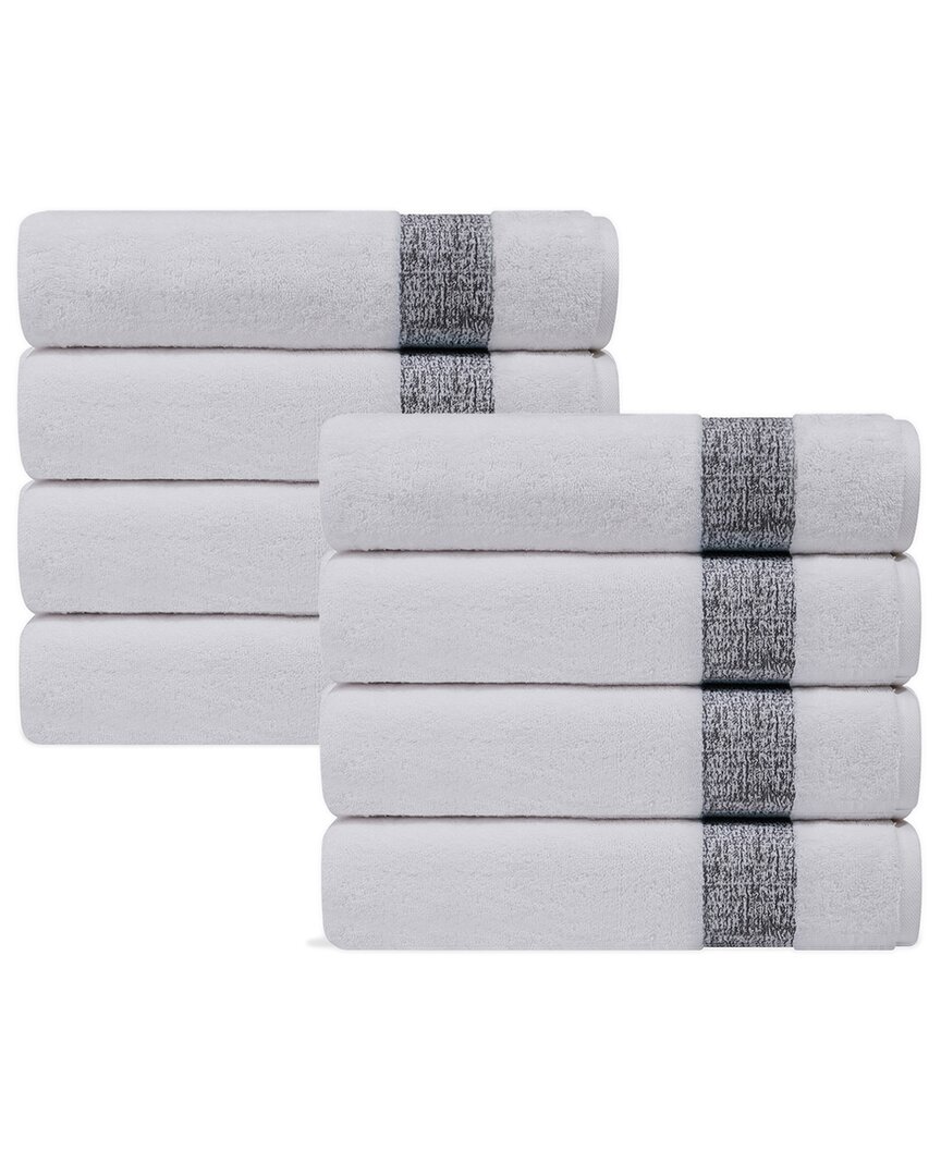 Depera Home Pera Set Of 8 Turkish Wash Towels In Grey