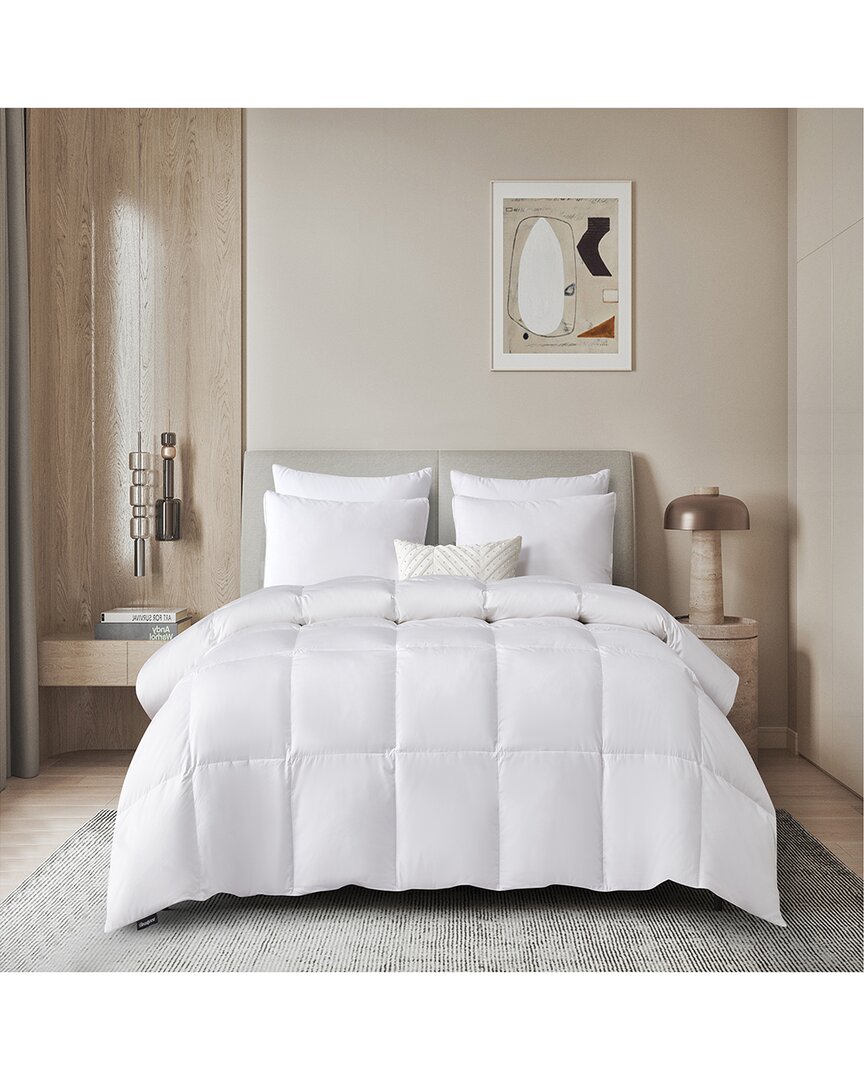 Beautyrest Tencel/cotton Blend Down Fiber Comforter - All Seasons In White