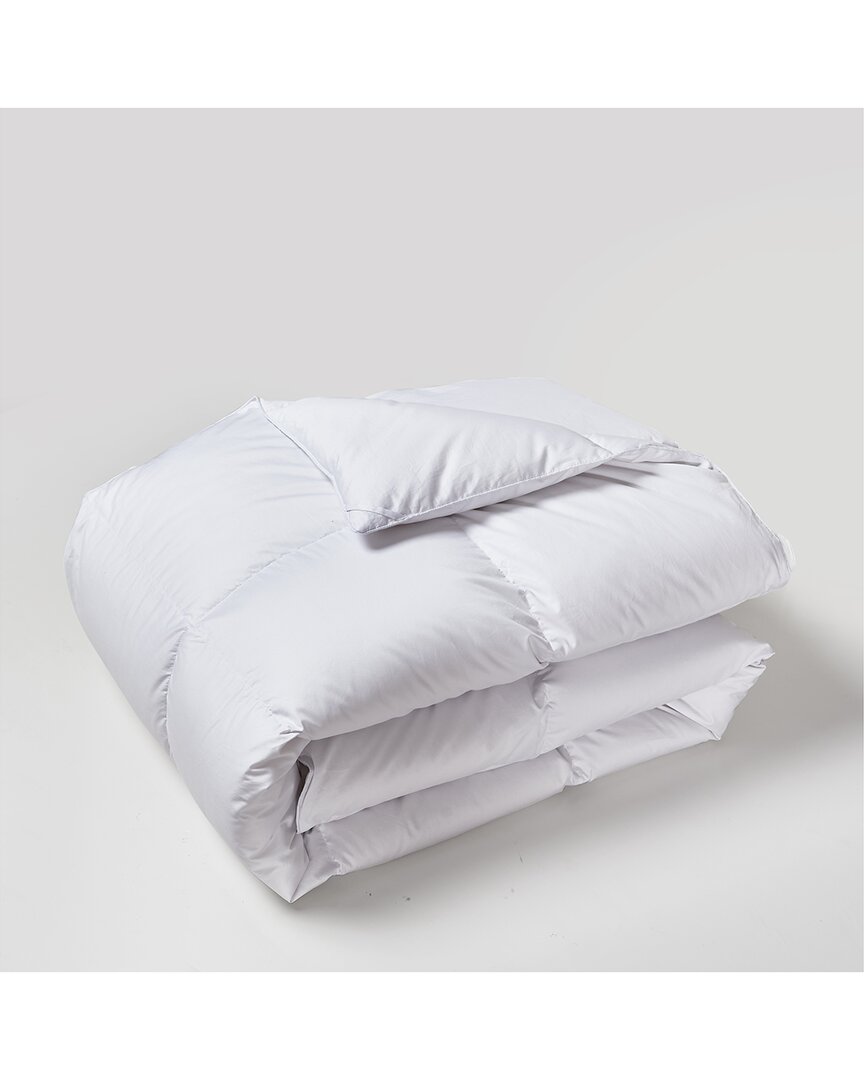 Beautyrest Tencel/cotton Blend Feather And Down Fiber Comforter - All Seasons In White
