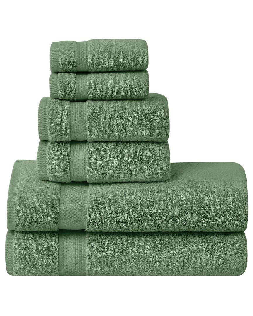 Brooklyn Loom Super Soft 6 Piece Bath Sheet Set- G